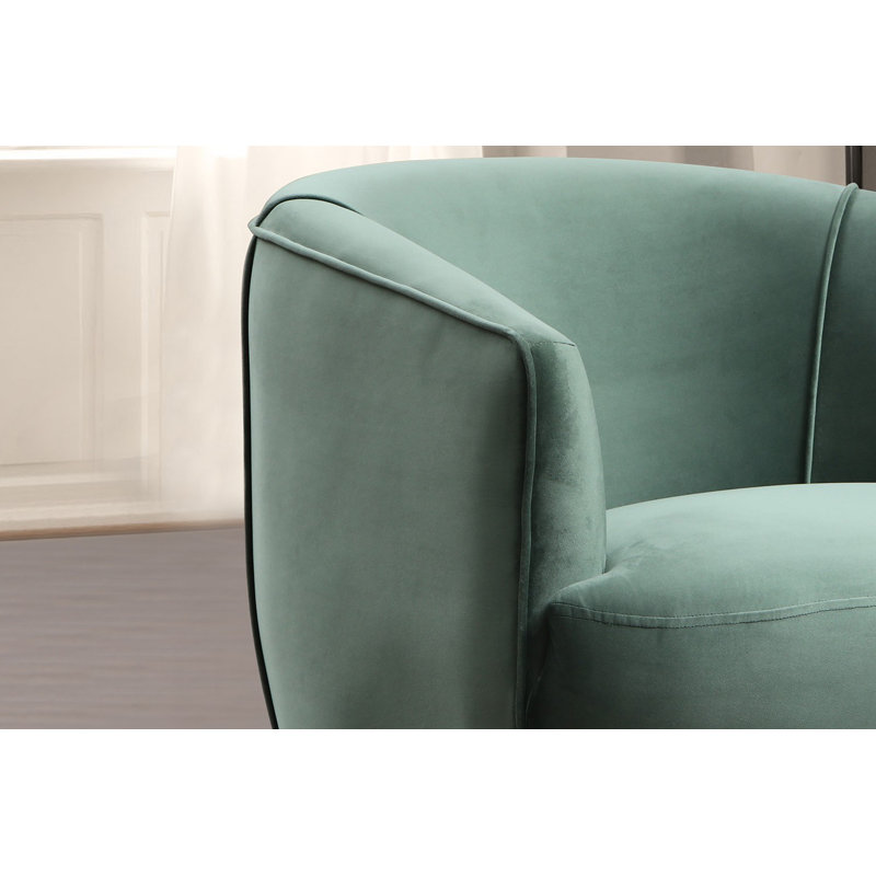 Fauteuil demi-tonneau en polyester 30,71 po Brotherton
