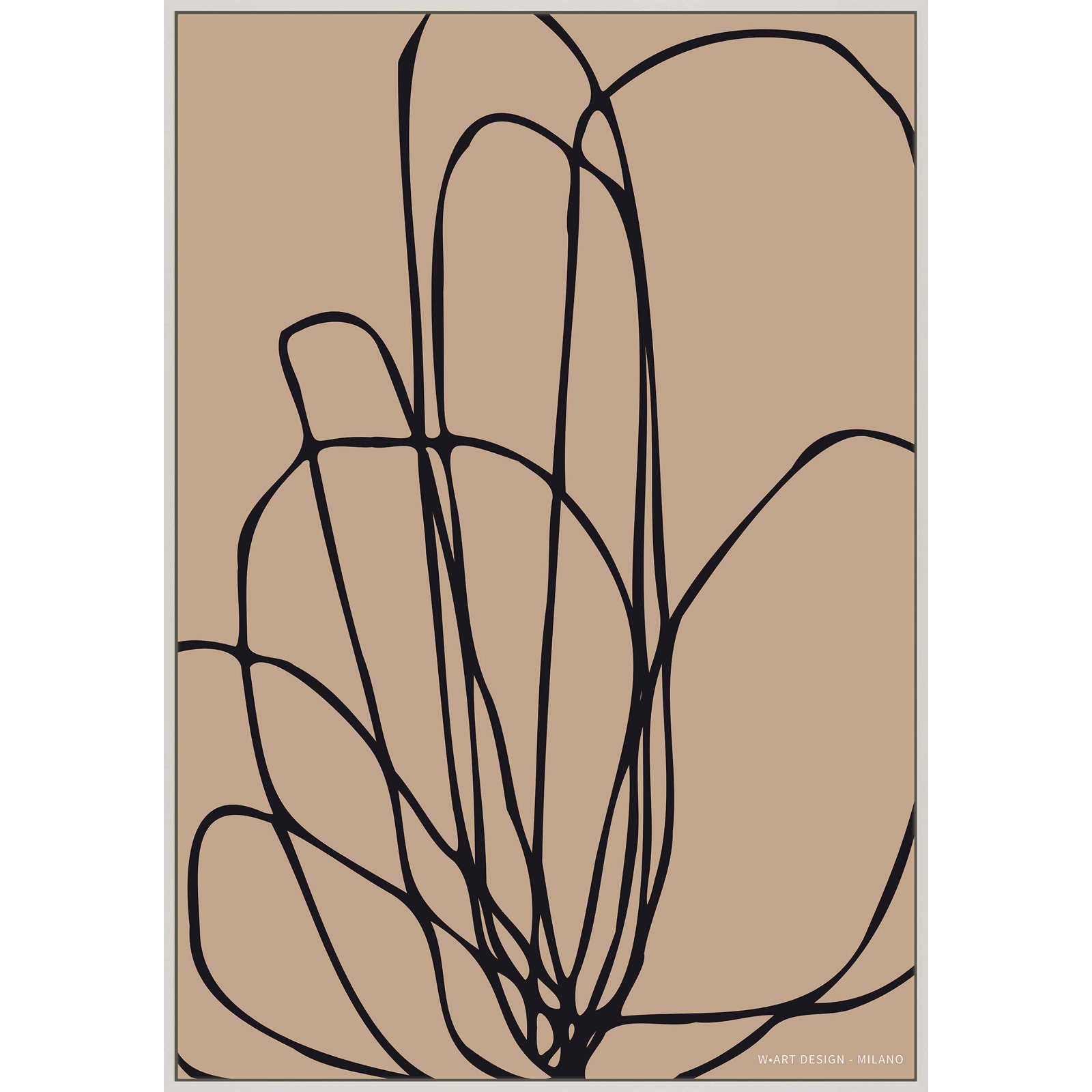 Julieta "Tracings 3" Print by Romina Gadler, 20" H x 14" W x 1.25" D, White Framed Canvas