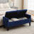 Jeani 46" Wide Velvet Tufted Rectangle Storage Ottoman-880526253