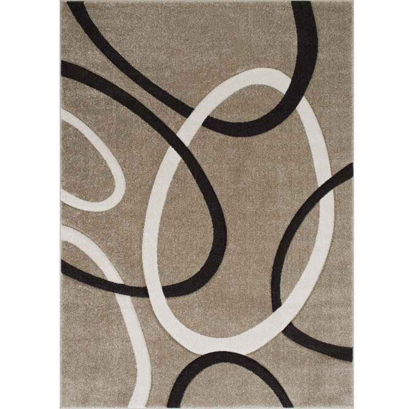 Abstract Indoor Rug, Rectangle 5'2" x 7'2"