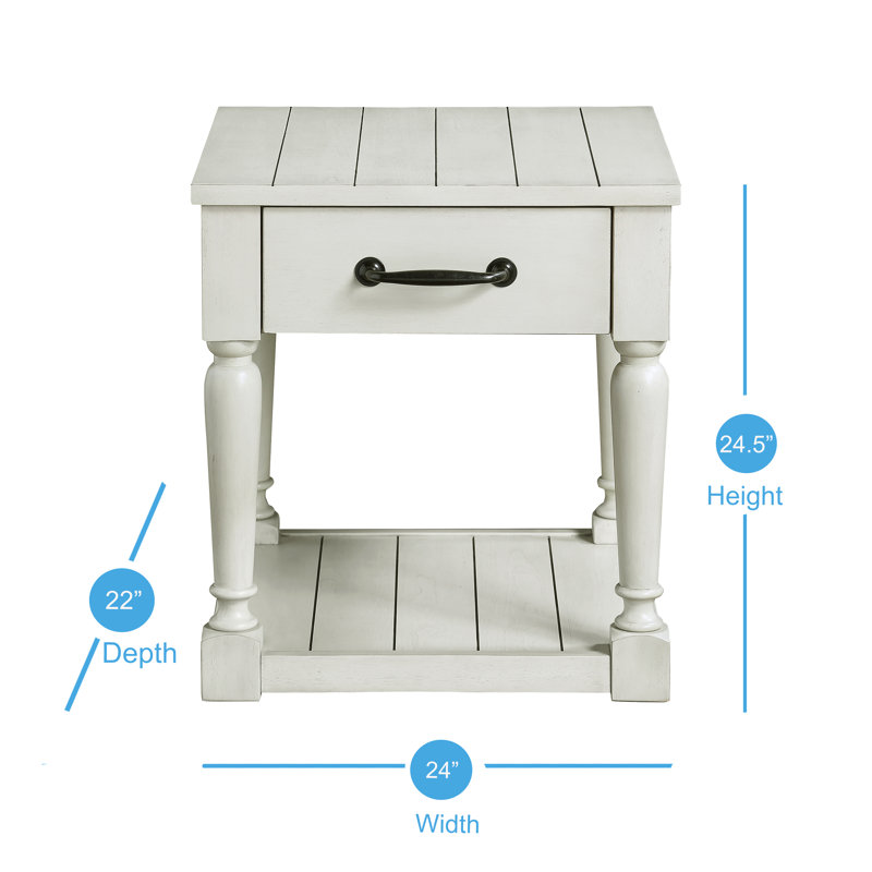 Table de bout avec rangement Cuadra