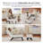  25.98'' Wide Modern Soft Upholstered Accent Chair With Adjustable Backrest And Ottoman-1566653446