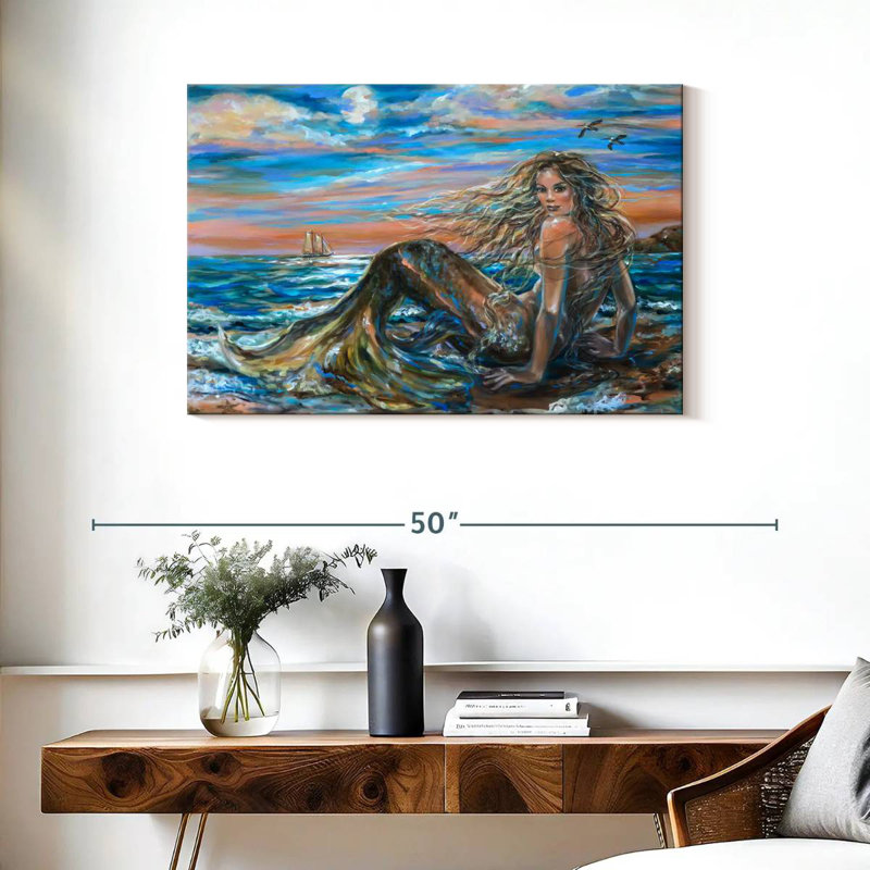 Kelan Full Moon Siren, 24" H x 36" W