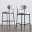 Medfield 26'' Modern Upholstered Bar Stools with Curved Backrest-347667742
