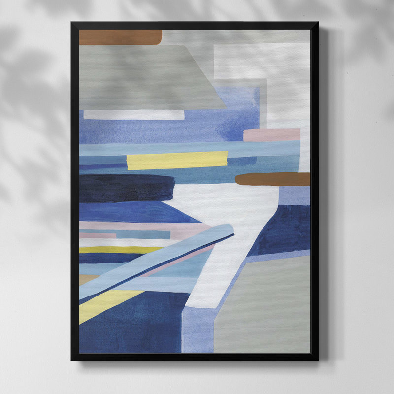 «Passing Cars II» - reproduction d'un seul cadre photo, H 42,5 po x l 30,5 po, Toile encadrée noire, Pas de tapis
