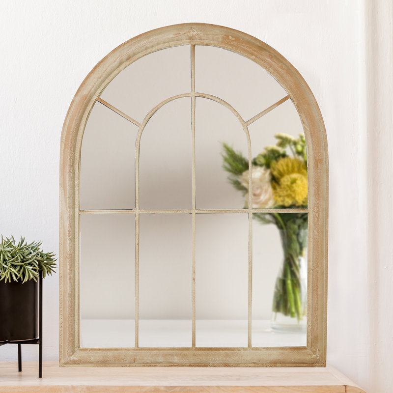 Hondah Wood Arch Wall Mirror