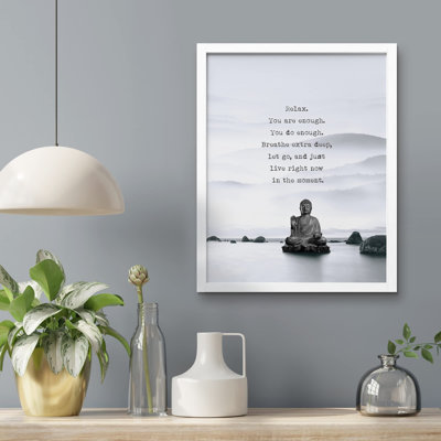 «Live In The Moment Spa Stones Mountains» sur papier