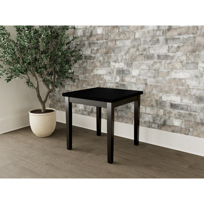 Table de bout en bois Lenox, H 20 po x l 20 po x P 20 po, Noir