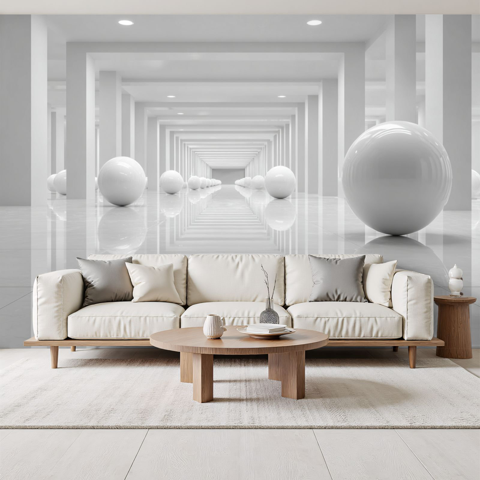 Red Barrel Studio Peel and Stick Wallpaper 3D Abstract Tunnel Space ...