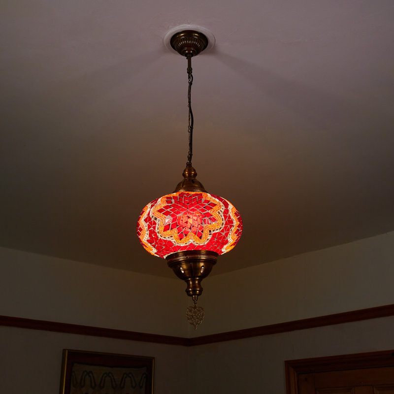 Karlie 1 - Light Pendant, Red/Orange