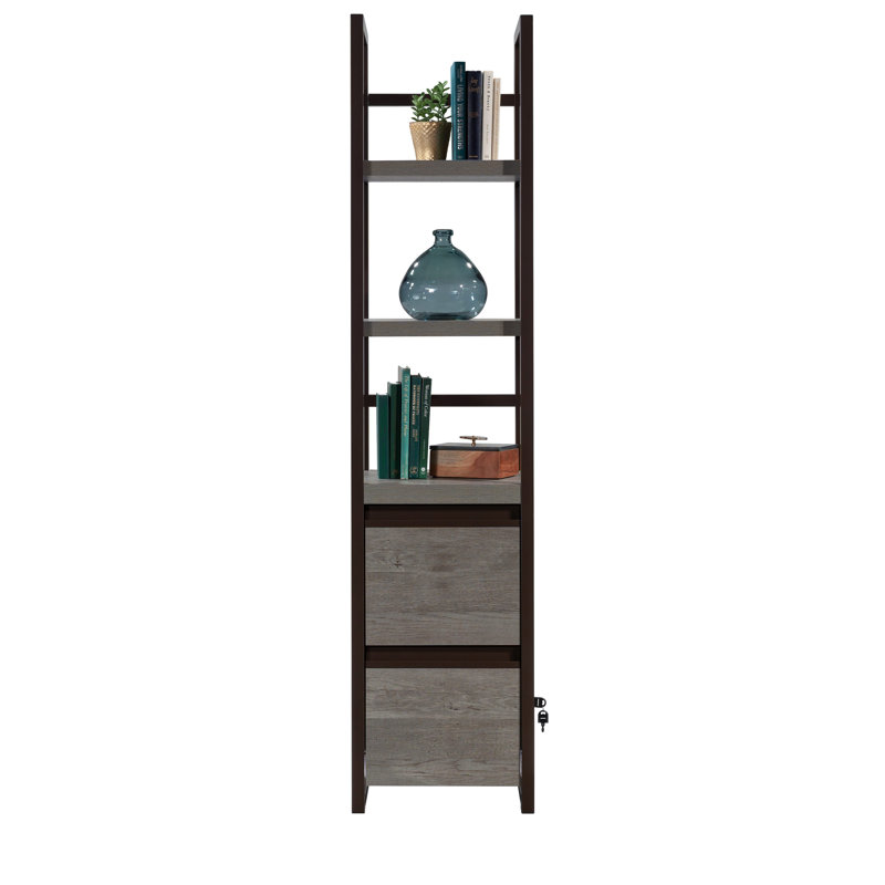 Bibliothèque étroite à 2 tablettes