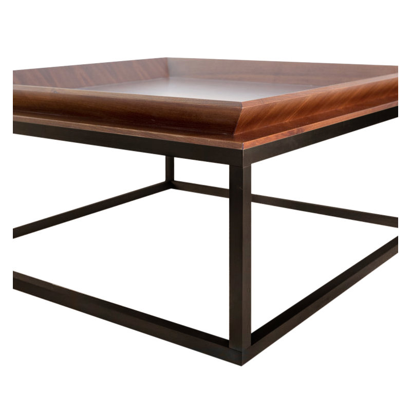 Le Solid Wood Coffee Table, Walnut, Oiled Bronze