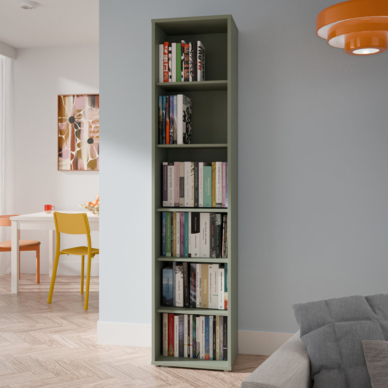 Alice Springs Bookcase, (5 Shelves) 214.3cm.H x 214.3cm.W x 214.3cm.D, Green