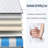 Queen Size Mattress,10 Inch Hybrid Mattress, Individually Pocketed Innerspring, Medium Firm-1360975126-1360975125