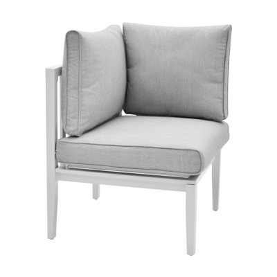 Chaise de coin en aluminium pour l'extérieur