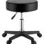 Tabourets roulants à hauteur ajustable avec roulettes, capacité de 400 lb, fauteuil pivotant pour massage de bureau à domicile, coussin de 15,7 po en éponge à haute densité de 3,9 po d'épaisseur