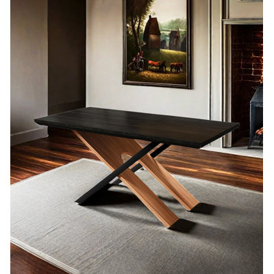 Japanese-style Creative Rectangular Solid Wood Dining Table