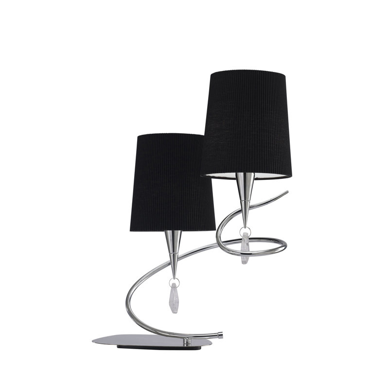 Eurich Metal Novelty Lamp, Polished Chrome/Black