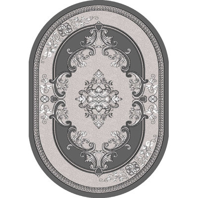 Tapis oriental gris / gris Ramsel