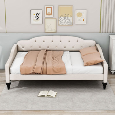 Full Upholstered Tufted Daybed