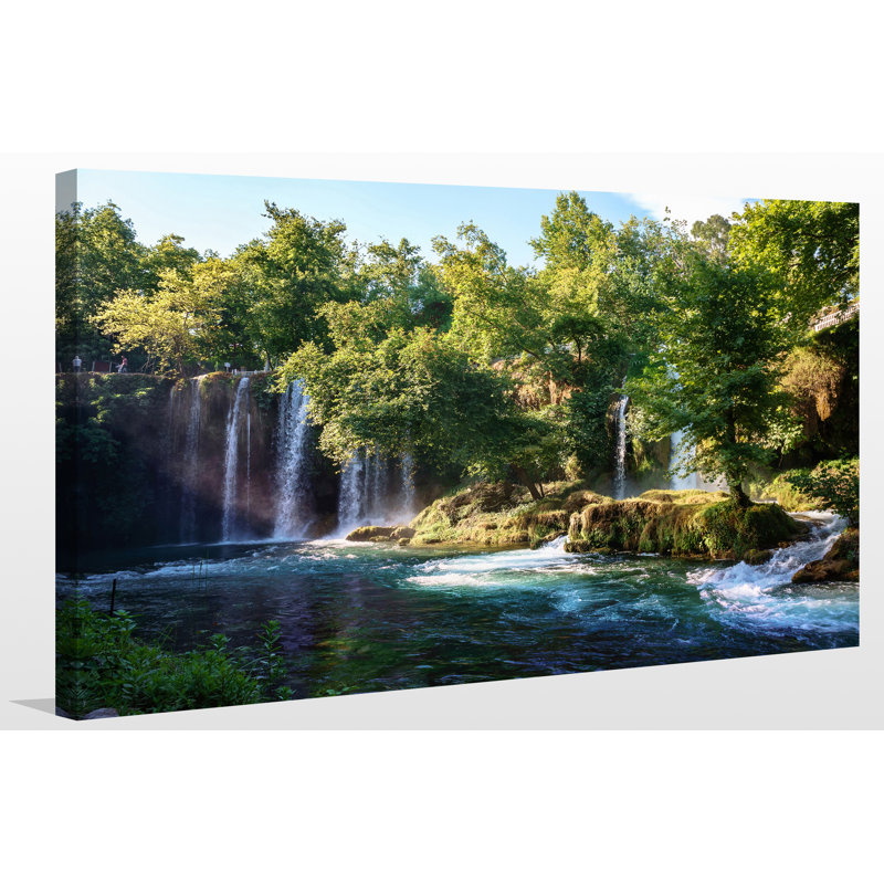 « duden cascade antalya turquie », reproduction de photo sur toile tendue, H 28 po x l 48 po x P 1,5 po