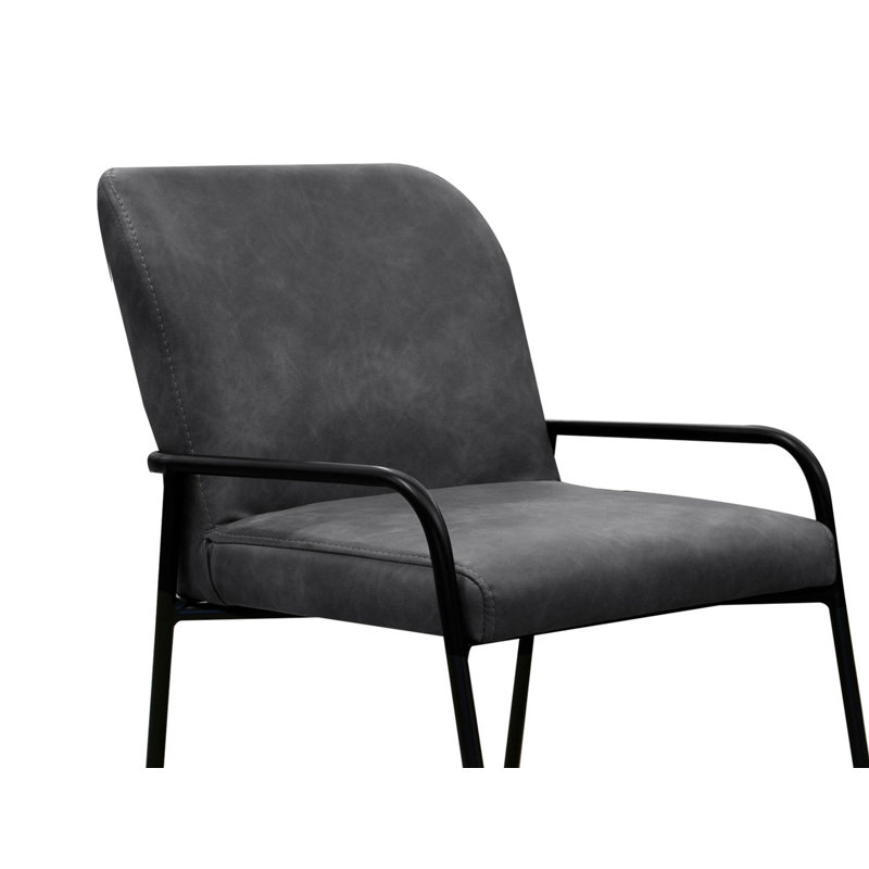 Tabouret de comptoir Eliza 24, Mélange de polyester gris