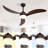 3-Solid Blade Propeller Ceiling Fan with Remote Control and LED Light - Loynaz-1989332724