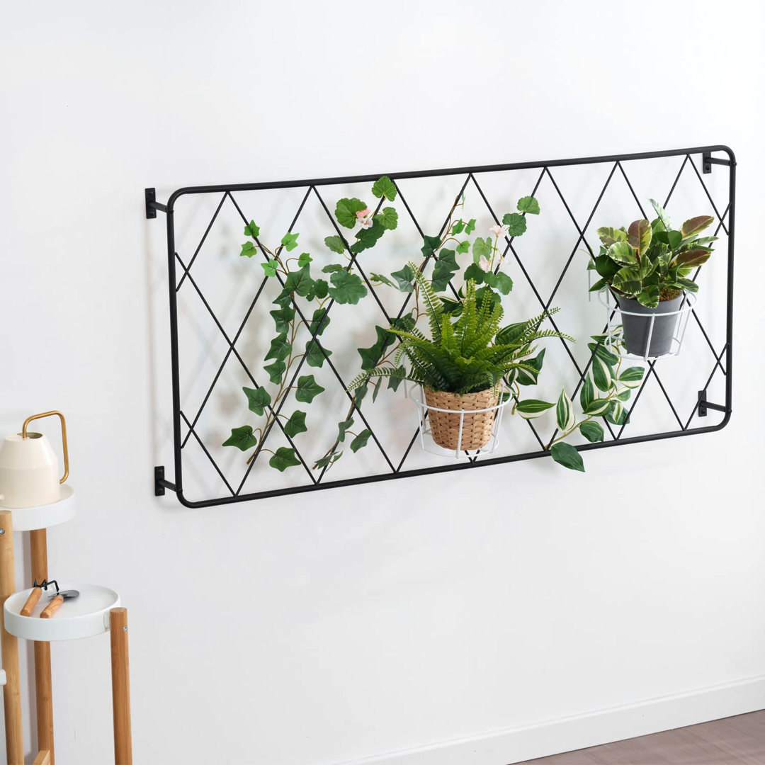 Asaf 24.1'' H x 24.1'' W Metal Lattice Panel Trellis Wade Logan®