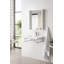 Boston Glossy White Resin Rectangular Wall Mount Bathroom Sink with Overflow-92900588