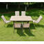 Ensemble de salle à manger rectangulaire pour l'extérieur L 39,37 po-99449856
