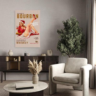 Babes Of Bourbon Vol 25 Holiday Cheer Christmas Pinup, art mural rétro
