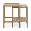 Devin Oak Wood Nesting End Table-2045633964