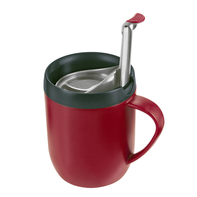 Zyliss Polypropylene Plastic Coffee Mug, Red