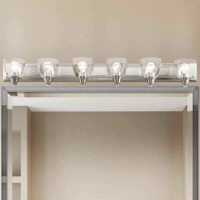 Shubhika 6 - Light Dimmable Vanity Light, Brushed Nickel