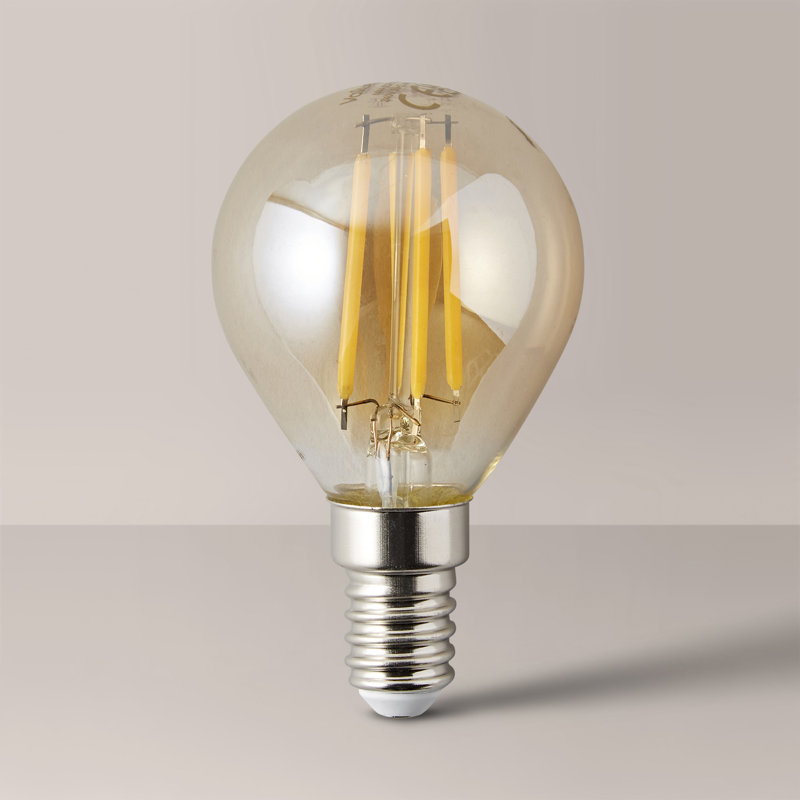 4W E14 LED Vintage Edison Globe Light Bulb Amber