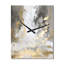 Or et blanc abstrait I - très grandes horloges murales abstraites-99634424