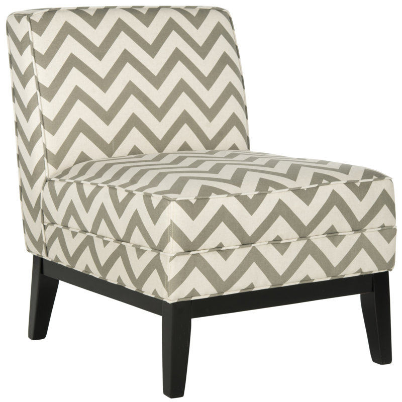 Fauteuil de chambre l 25,2 po, Gris / blanc
