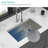 Undermount Kitchen Sink, 30*19*9" Single Bowl 16 Gauge Stainless Steel Ledge Workstation Kitchen Sinks