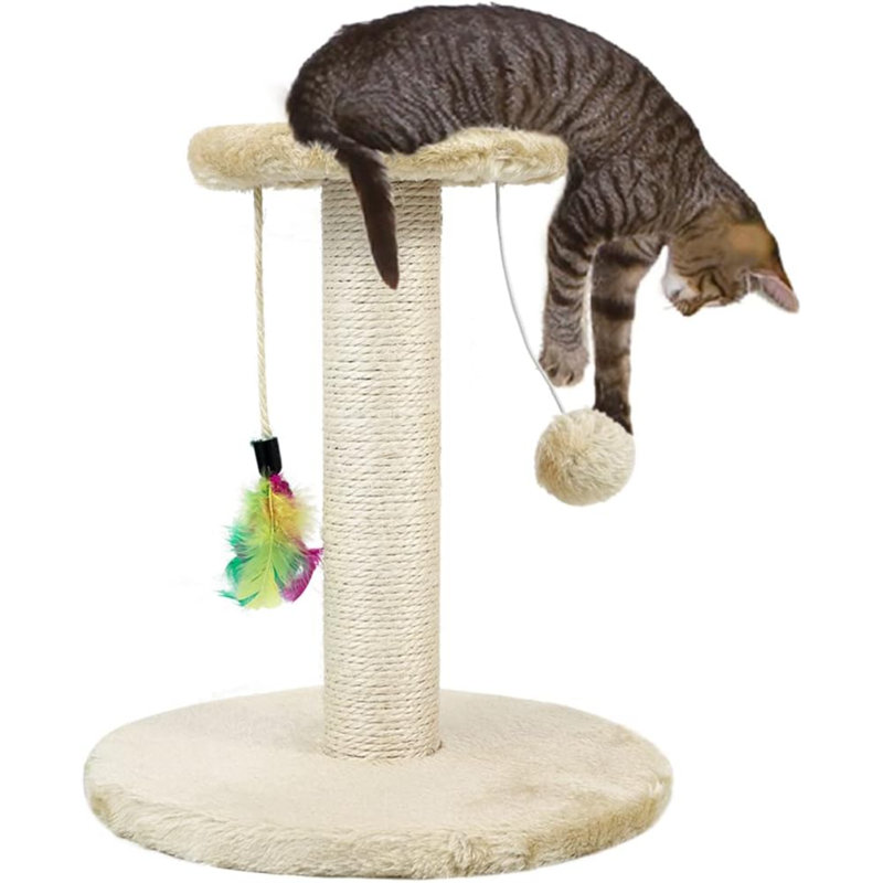 Grattoir pour chat avec corde en sisal naturel haut de gamme