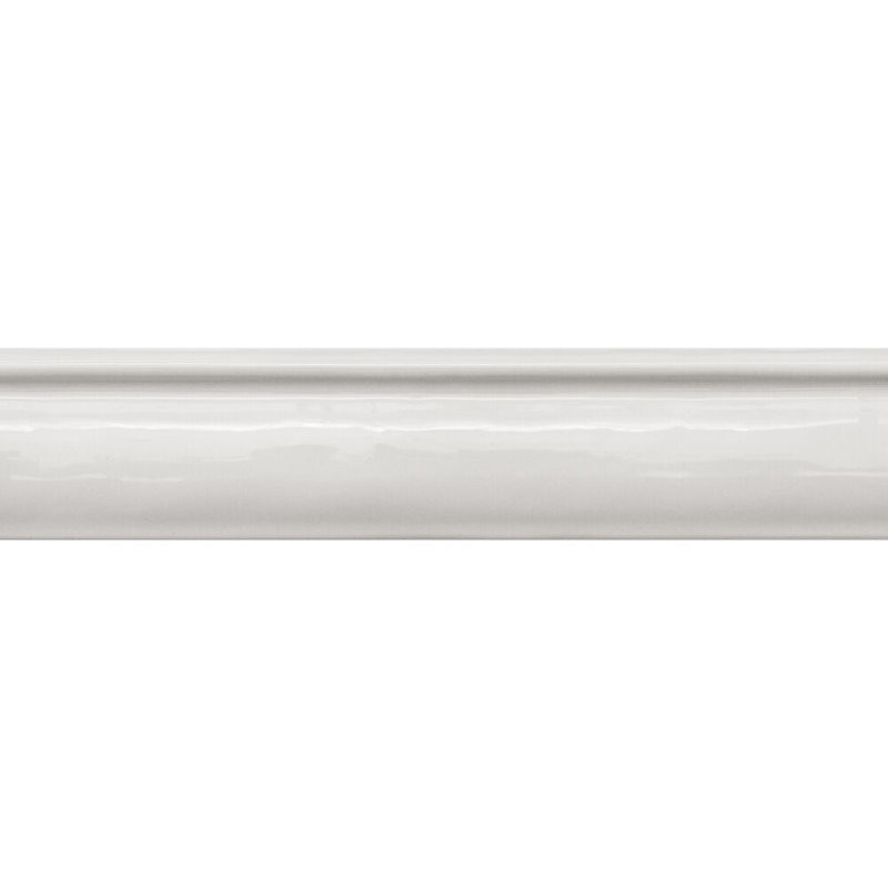Chelsea 10" x 2" Ceramic Chair Rail Tile Trim, Blanco