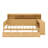 Wooden Daybed With Storage Shelves,Two Storage Drawers And Study Desk-1338937600