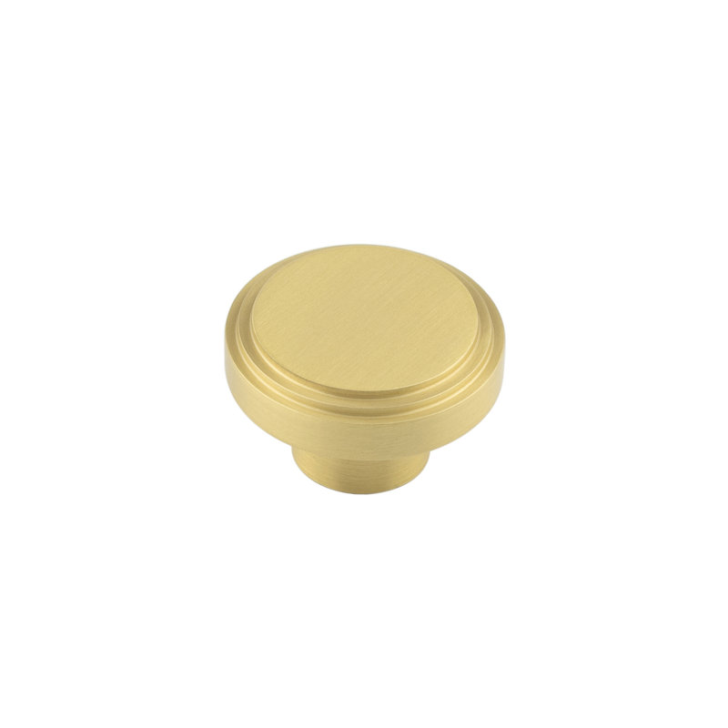 Hoxton 40mm Diameter Round Knob, Satin Brass