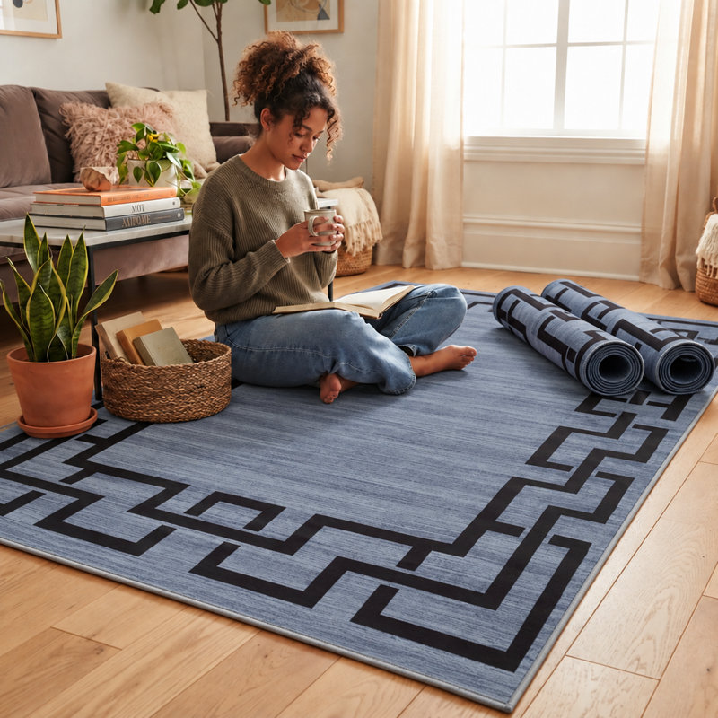 NICO Geometric Machine Tufted Printed Area Rug, Rectangle  120 x 170 cm