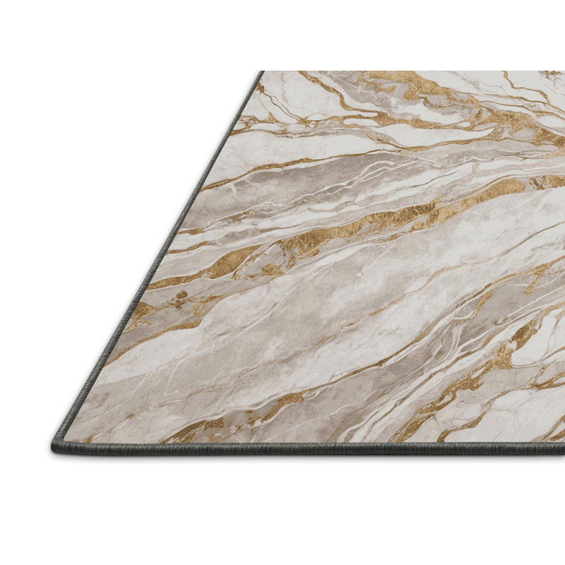 Tapis gris soyeux et moelleux, Carré 6 pi