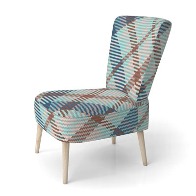 Chaise d'appoint rembourrée Turquoise