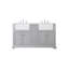 Ensemble de meuble-lavabo double 60 po Pardue-426896448