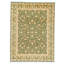 High-Quality Hand-Knotted Green And Cream Area Rug