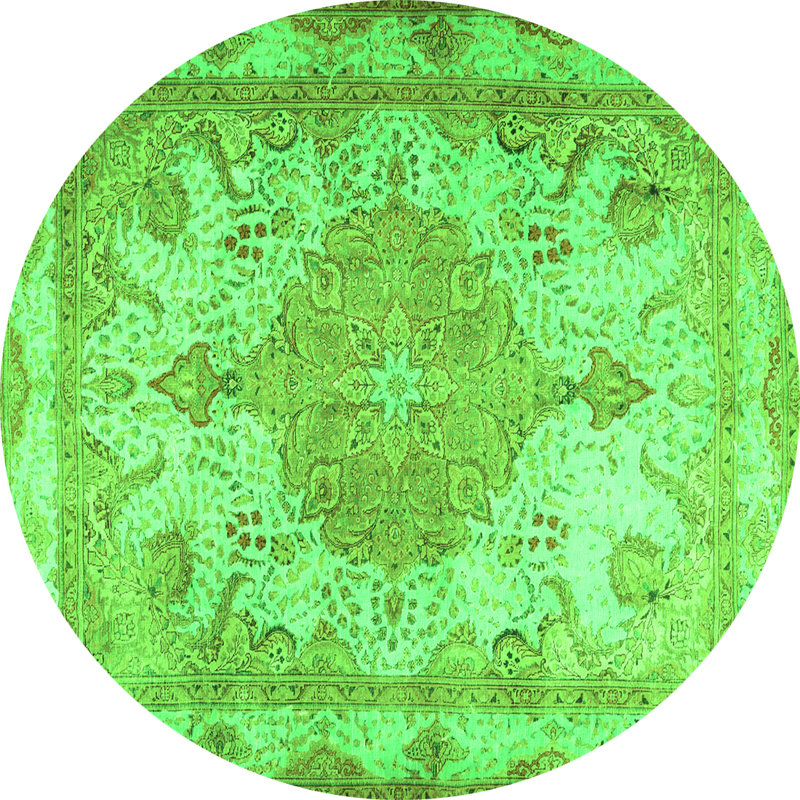 Performance Oriental Indoor Rug, Round 7'