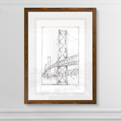 " Suspension Bridge Study II " by Paul Cezanne