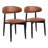 Faux Leather Dining Chairs with Solid Wood Leg (Set Of 2)-898879842